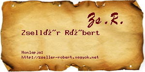 Zsellér Róbert névjegykártya
