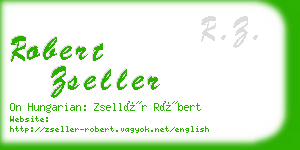 robert zseller business card